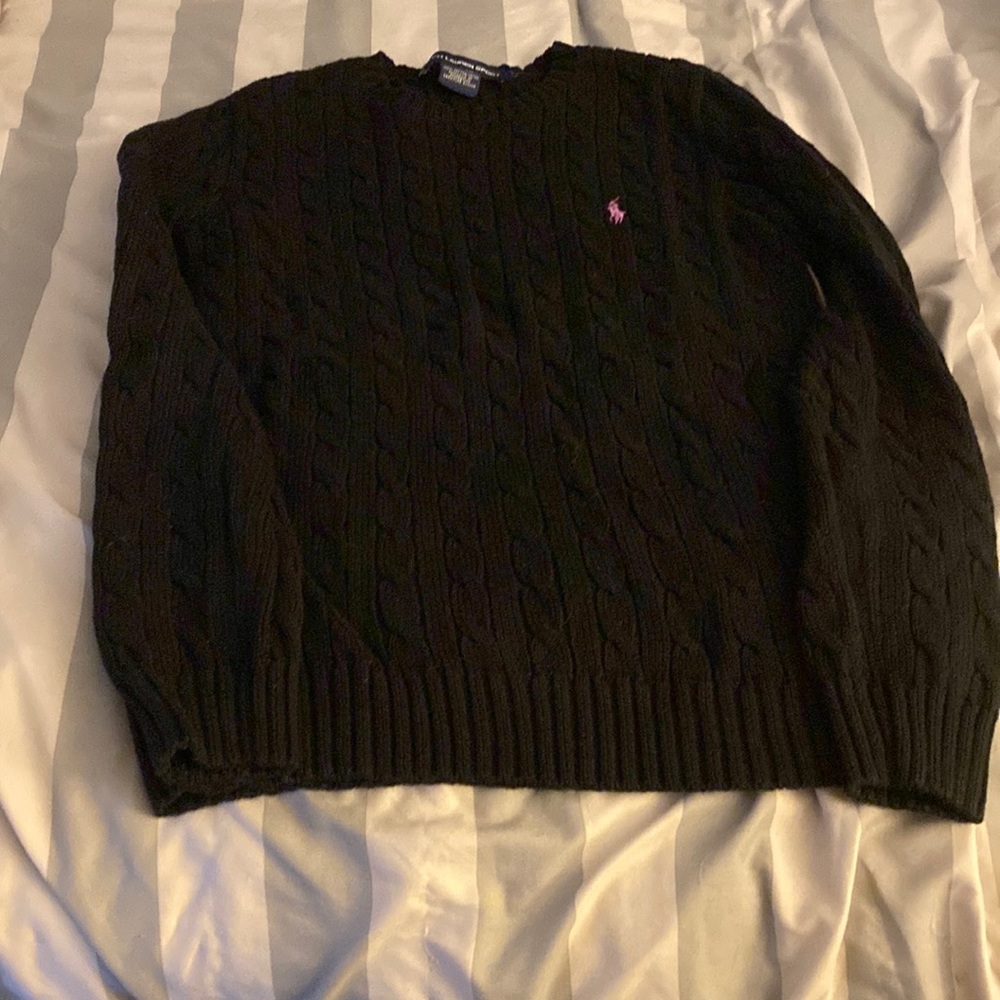 Black Ralph Lauren Sweater.